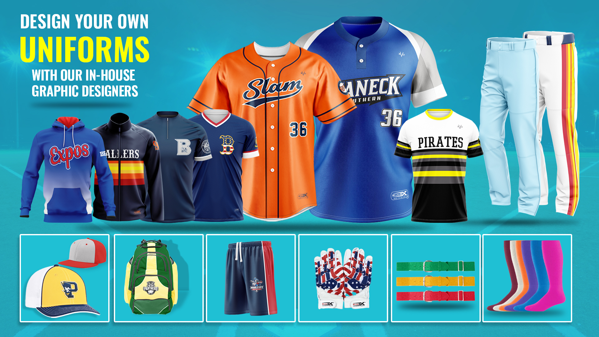 Custom Sublimated Baseball Uniforms for Youth